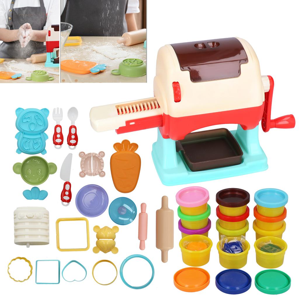 Color Noodle Maker Toys Set Children DIY Kid Early Education Puzzle Birthday Gift12 Cans of Colored