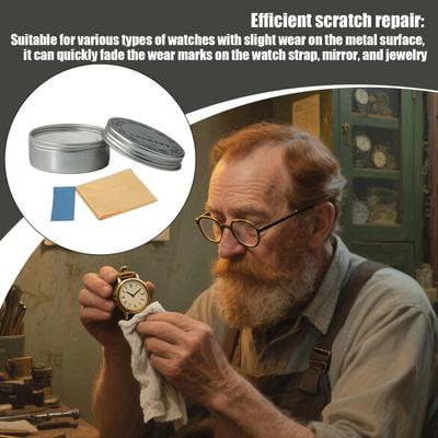 30g Uhrenkratzerentferner Metallschmuck Poliercreme Langzeitschutz Reinigungs-Schleifpaste für Armbänder Halsketten
