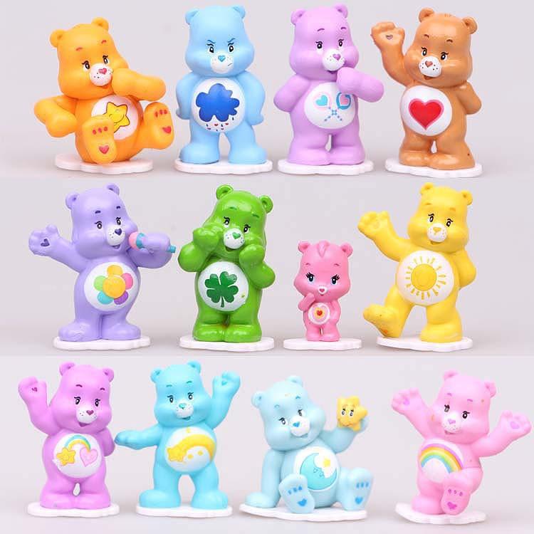 12 Rainbow Bear Love Bear Ornament Micro Landscape Cake Decorative Toys