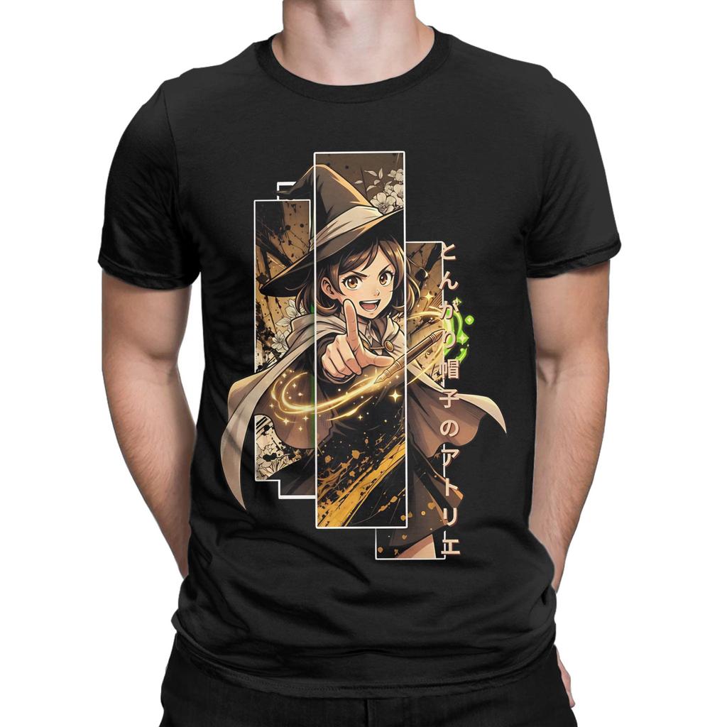 Unisex Unisexs Tshirt Witch Hat Atelier Anime Funny Pure Cotton Tees Short Sleeve Agott T Shirts O Neck Clothing Printed