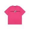 WE11DONE Ss21 Square Lightning Logo Printed Short Sleeve T-Shirt Unisex T-Shirts Pink WD-TT1-21-547-U-NP