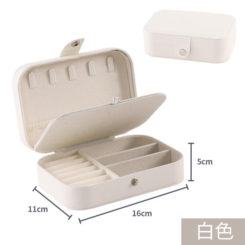 Jewelry Storage Box High-end Double-layer Jewelry Box Jewelry Ring Earring Box Jewelry Packaging Gift Box
