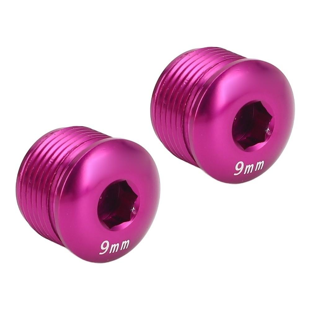 2PCS Aluminum Alloy Cycle Pedal Dust Cover M14 Thread Bike Pedal Screw Cover Bike Pedal Protection