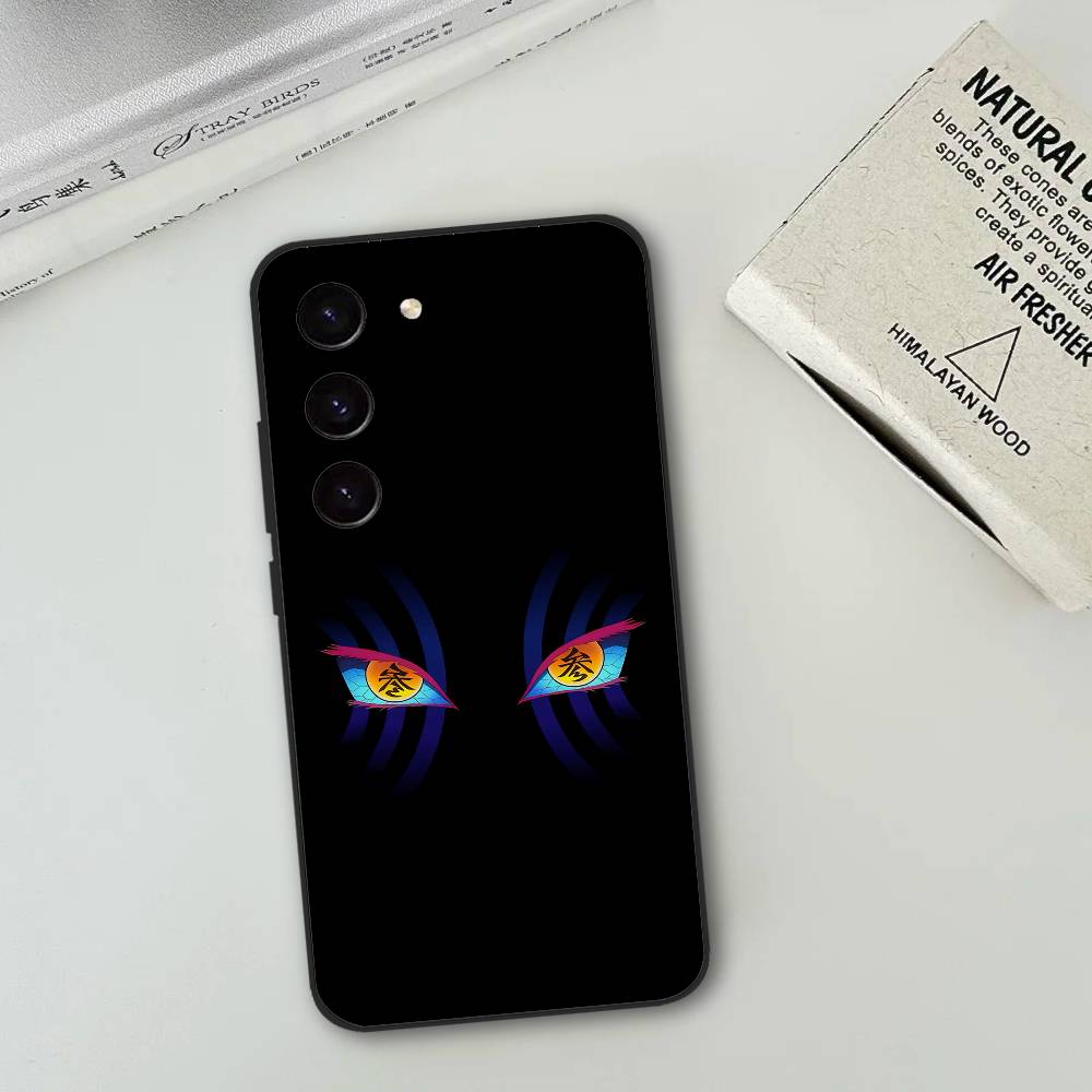 D-Demon Akaza S-Slayer Phone Case For Samsung Galaxy S24/S25/S22/S30/Note20/Lite/Ultra/5G/Plus/FE Soft Black