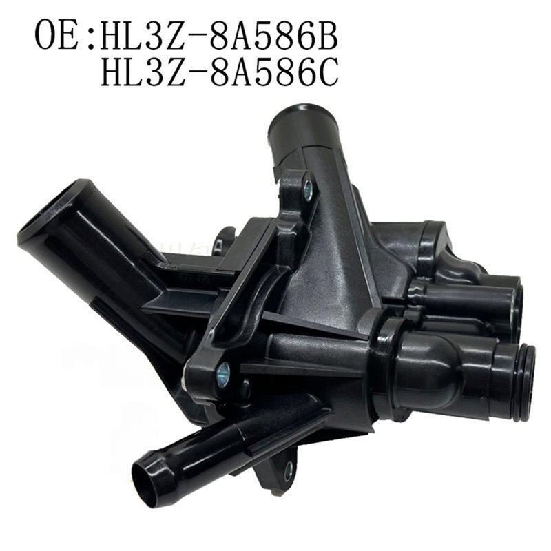 Engine Coolant Thermostat Housing Assembly For Ford F150 TFC 2015-HL3Z8A586B- Expedition TB8 2018-HL3Z-8A586B