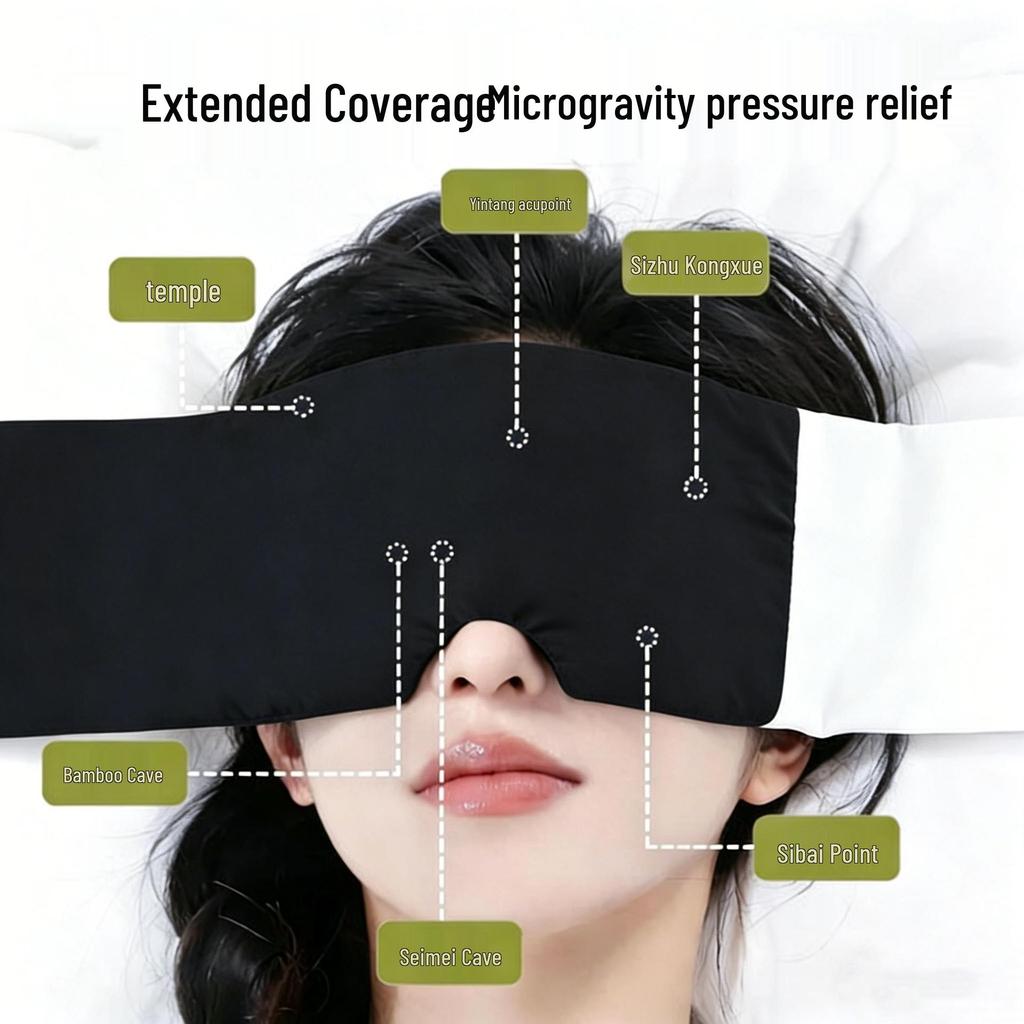 New Full Blackout Breathable Sleep Eye Mask for Fatigue Relief and Rest, with Micro-Pressure Gravity Technology