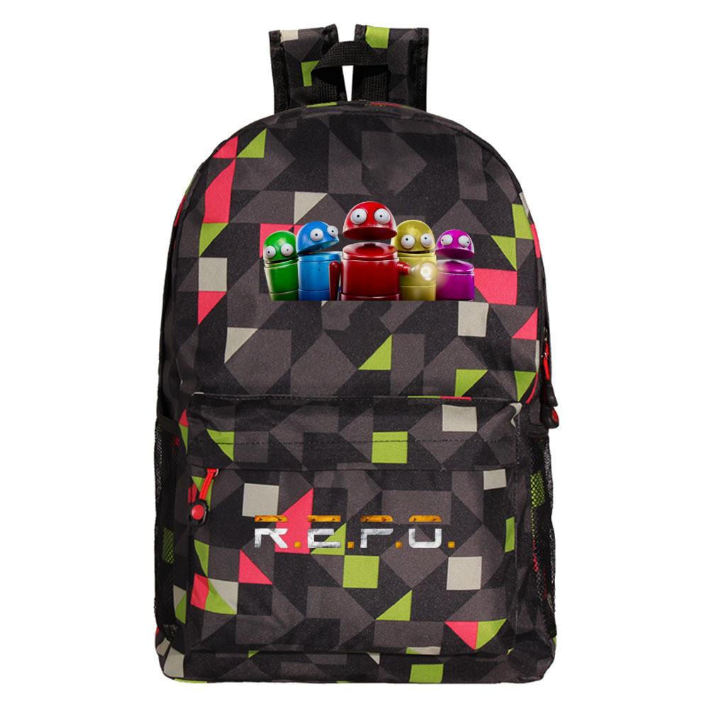 Repo Student Pattern Backpack Breathable Outdoor Use Schoolbag Gift Fashion