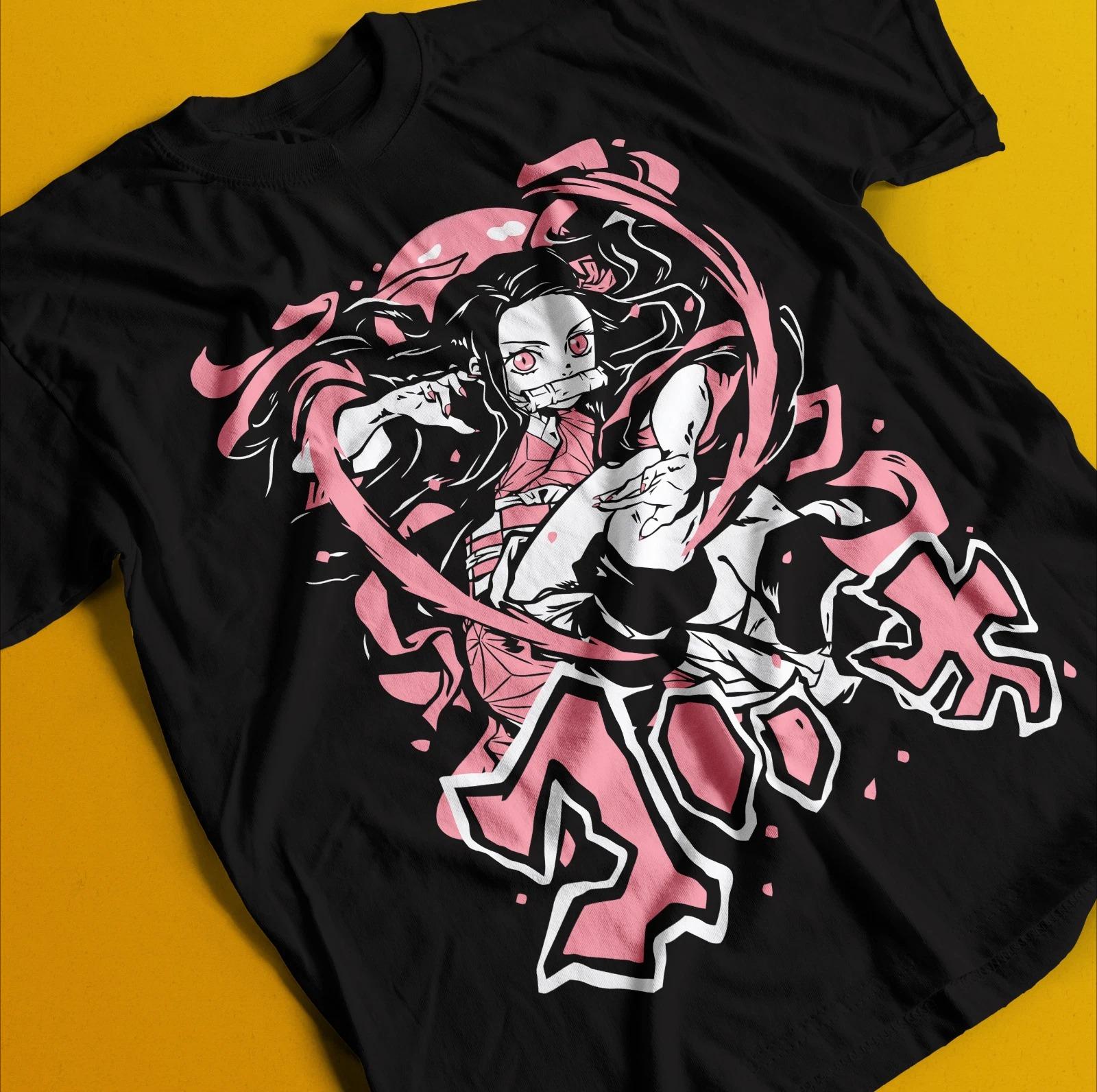 

Demon Slayer Shirt Nezuko Tshirt Tanjiro TShirt Muzan Doma Tee Inosuke Zenitsu Summer Unisexs and Womens Tshirt Top S