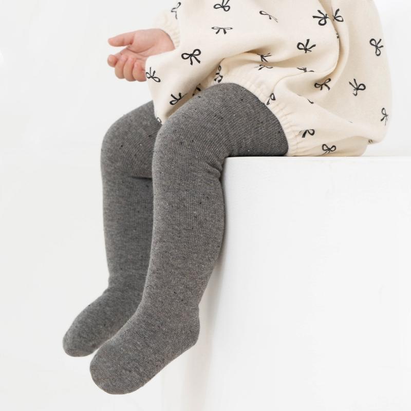

Baby Tights Solid Color Soft Knitted Cute Big PP Newborn Toddler Tight For Girl Pantyhose Kids Girls Spring Clothes 15 темно серый