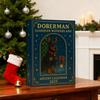 Doberman Guardian Wonderland Advent Calendar 2025 24-Day Countdown Box Acrylic Mini Dog Themed Ornaments Holiday Decoration Gift for Dog Lovers