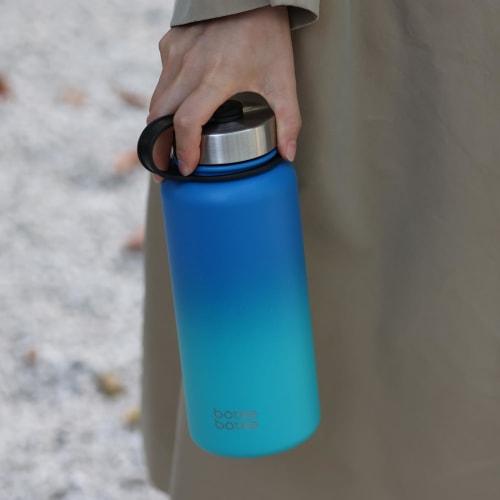 BOTTLE BOTTLE 1000ml Stainless Steel Water Bottle for Kids, Direct Drinking, with Straw, Insulated, Double-Walled Wall, Vacuum Insulated, Portable, Bl