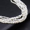 1String, Luxury Natural Freshwater Pearls, 2-3mm, White Nugget Pearl Beads for Jewelry Making DIY Crafts, Wedding Gift for Women, 36cm