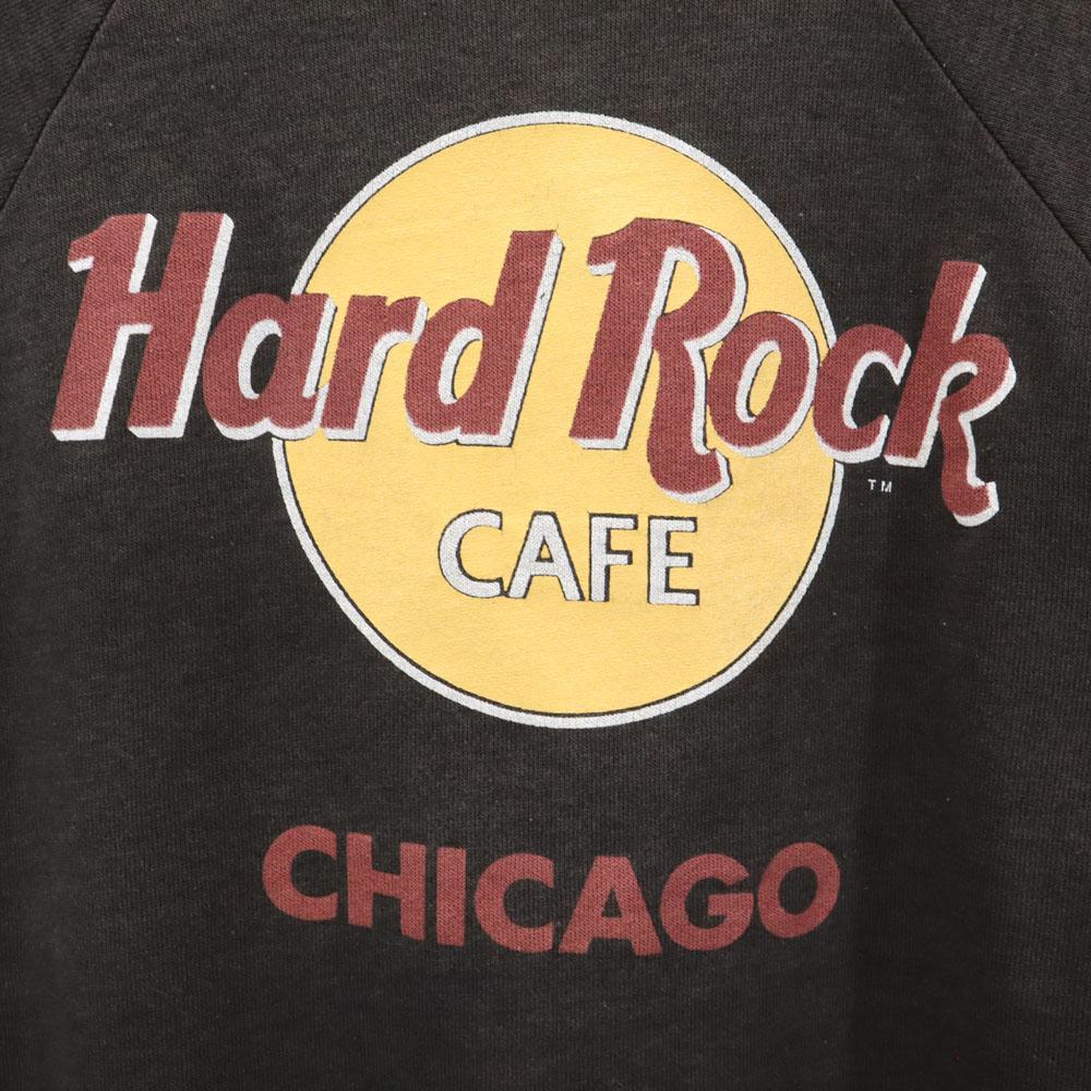 Signal 90s Made In USA Old Hard Rock Cafe Long Sleeve Sweat Trainer S Men's Used