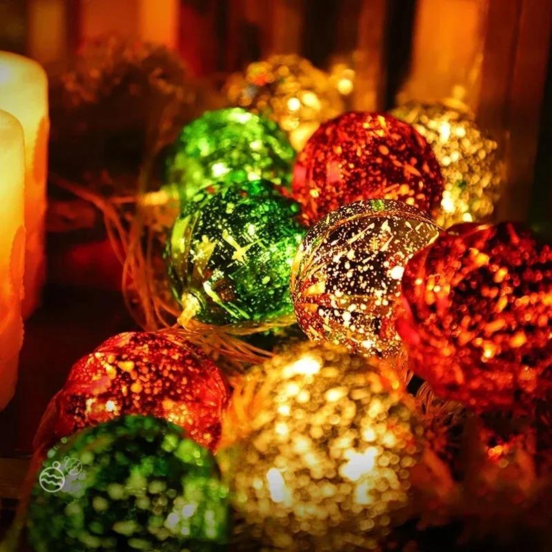 Cartoon Lights String 1.5M 10LED Multicolor Globe Battery Operated String Lights for Helloween Christmas Room Decorations