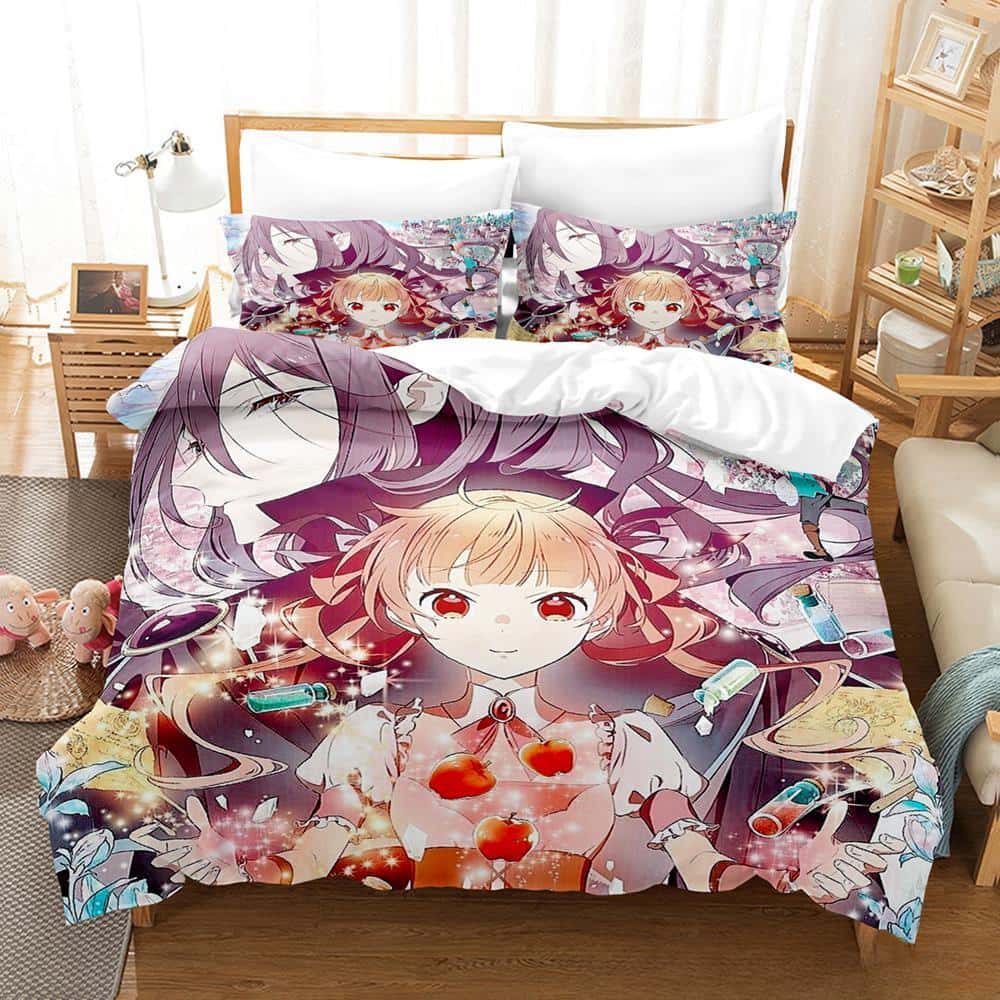 New Kawaii Anime Sugar Apple Fairy Tale Bedding Set Single Twin Full Queen King Size Bed Set Adult Kid Bedroom Duvet cover Sets