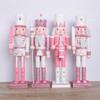 1Pcs 30Cm Cartoon Walnut Soldier Home Decoration Christmas Ornament Wooden Nutcracker Puppet Desktop Decor