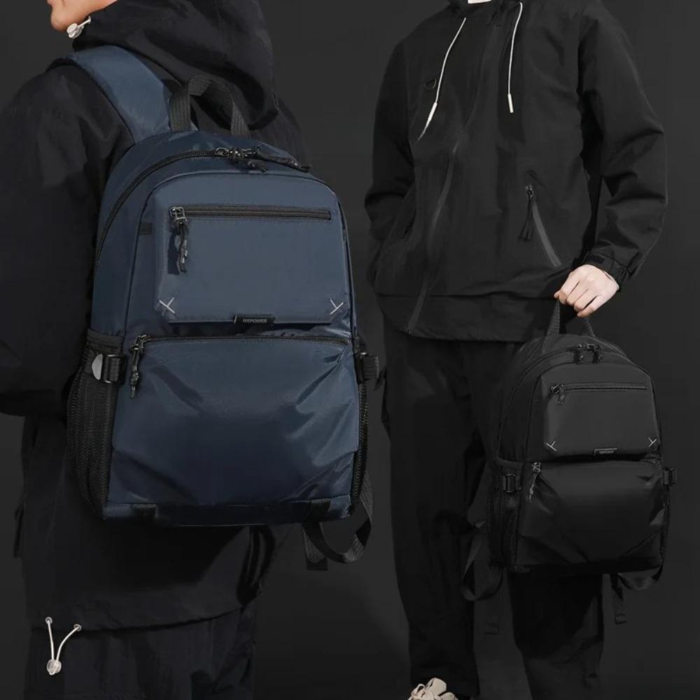 Durable Travel Nylon Backpack for Men Large Capacity Rucksack with Reinforced Stitching for Outdoor and Daily Use