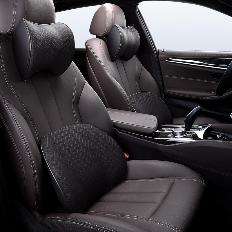 Vankúš na krk do auta Bedrová opierka pása Vankúše opierky hlavy Chrbtový vankúš Sedák podporuje pamäťovú penu Poťahy sedadiel Auto