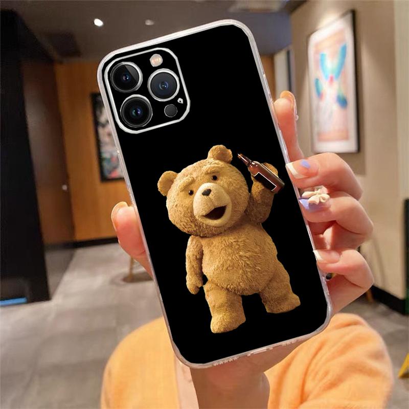 Phone Case For iphone 17 Pro Max Air 16 15 14 13 Pro Max 15 16 Pro 15Plus Bear