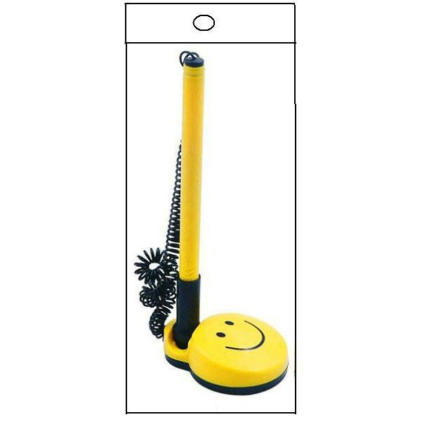 Smiley Face Desk Pen - Plastic, Neutral Water-Based Signature Pen Yellow Smiley Face чёрный