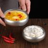 Vintage Korean Stainless Steel Rice Bowl Household Anti-scalding Rice Soup Breakfast Bowls Barbecue Restaurant Kitchen Tableware