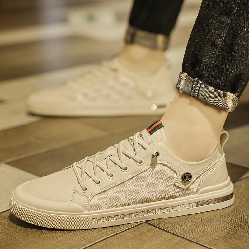 Men's Summer New Comfortable and Breathable Sports and Casual Net Shoes for Men's Shoes for Youth Trendy and Versatile Little White Men's Shoes