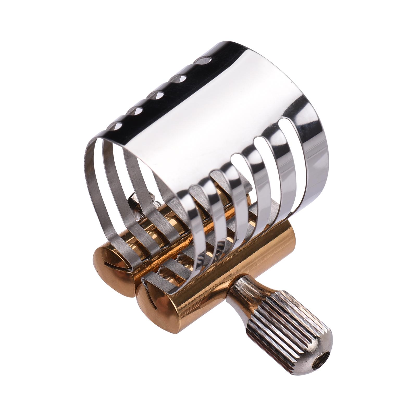 

Single Screw Adjustment Saxophone Ligature Compact Durable Sax Ligature for Tenor Saxophone for alto saxophone серебряный