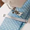 10pcs Stainless Steel Sewing Clip Hemming Clips Measurement Ruler for Fabric, Pinning and Marking Accessories DIY Sewing Supplie
