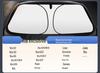 Foldable Titanium Silver Car Sunshade with Heat Insulation and UV Protection