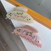 Hair Clip Transparent Acetate Hair Claw Butterfly Flower Hair Claw  Streetwear