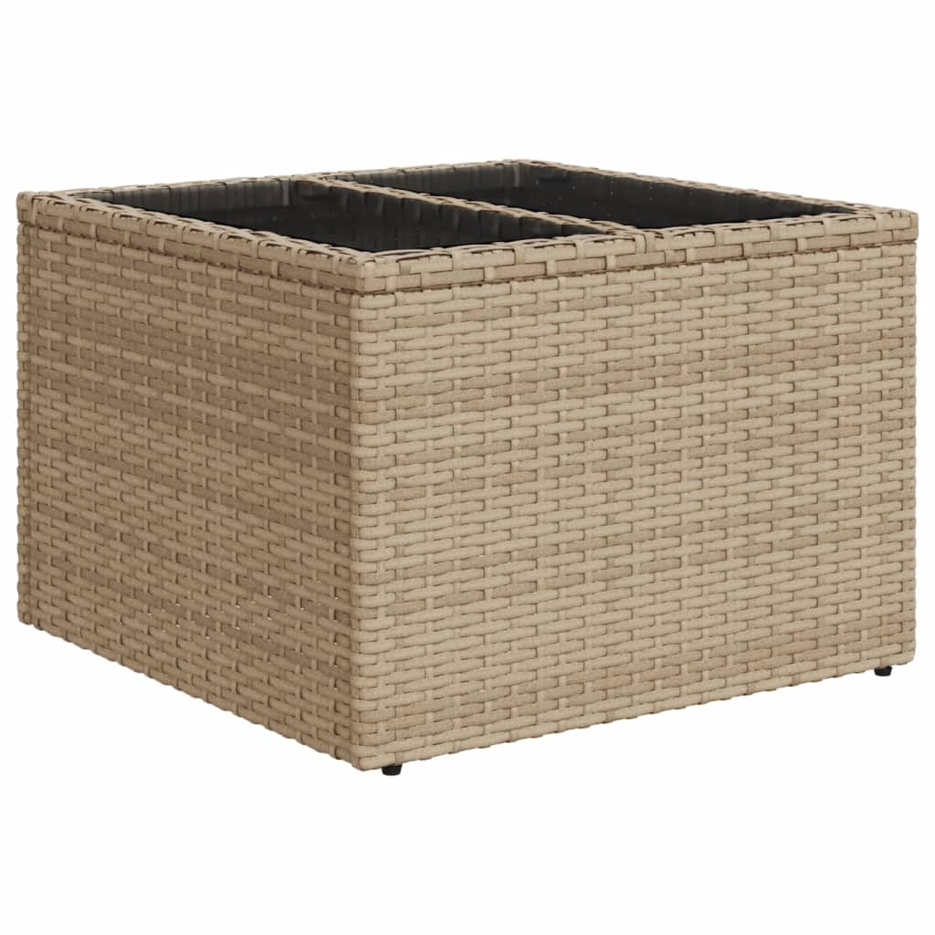 Vidaxl 8-Cz. Gartenmöbel-Set mit Kissen, Beige, Polyrattan