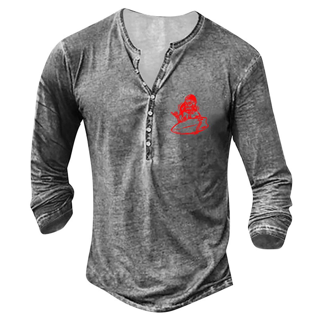 Men's Long Sleeve Graphic And Embroidered Fashion T-Shirt Spring And  Long Sleeve Printed Pullover Sweatshirt