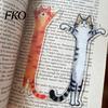 Cat Design Bookmark 5Pcs Acrylic Long Bookmark, Book Mark for Reading Women & Waterproof Men, Decorative Kitten Page Marker, Gifts Readers Lovers
