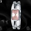 Women's Square Dial Changing Color Bracelet Bangle Quartz Fashion Wrist Watch