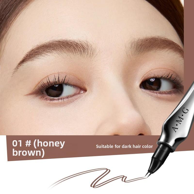 

Карандаш для бровей на водной основе Wild Eyebrow Pencil Многофункциональная водостойкая неразмазываемая изогнутая подводка для глаз 01#