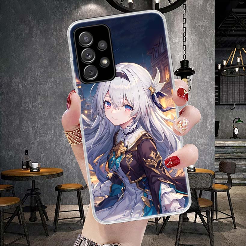 

Чехол для телефона Honkai Star Rail Firefly для Samsung Galaxy A12 A22 A32 A52 A72 A02S A51 A50S A71 A70 A31 A20S Note 20 Ultra S10 A10S Samsung A72