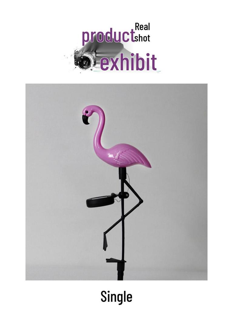 Solar LED Flamingo Gartenleuchte – Dekorative Außen-Bodenleuchte für den Hof