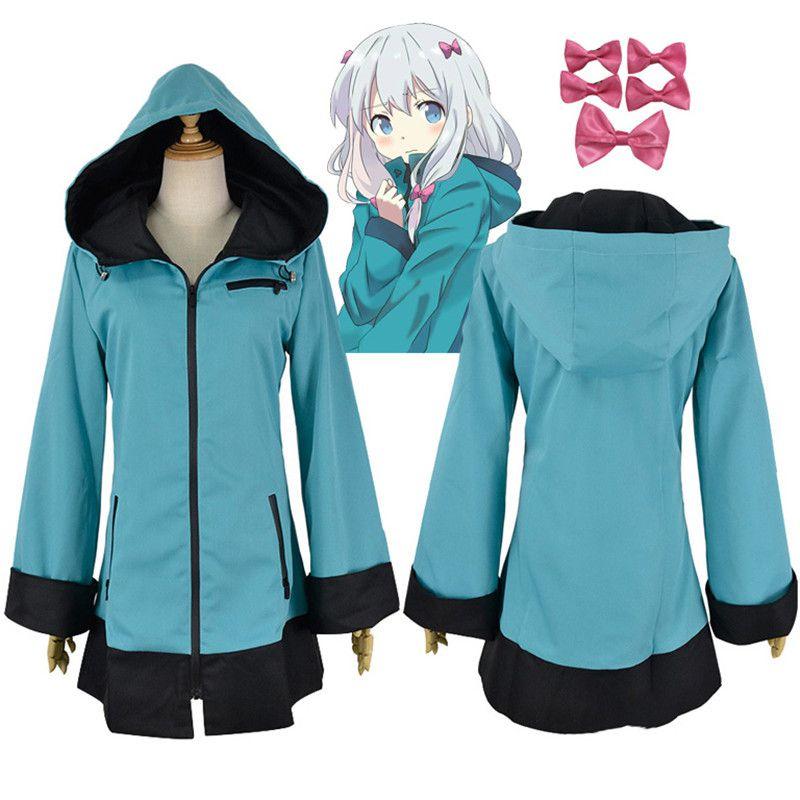 Sensei Eromanga Izumi Sagiri Zipper Costume Cosplay Halloween Jacket Coat Hoodie