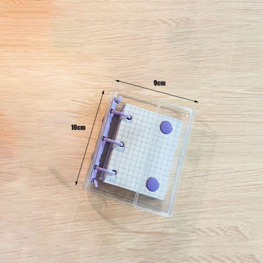 3-hole Loose leaf notebook PVC Mini binder Portable A8 binder  Students