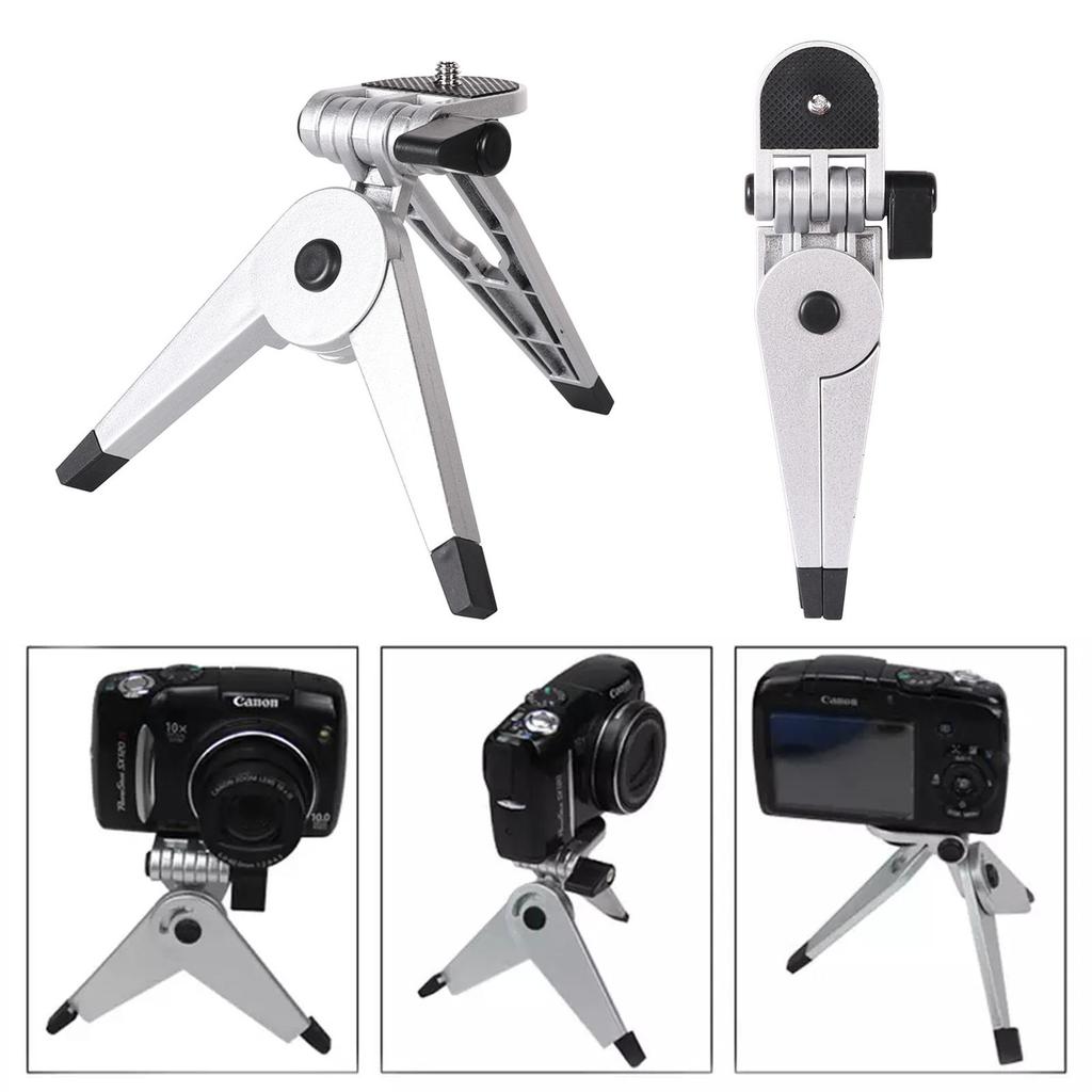 Mini-Stativ faltbares Fotostativ Kamera-Ständer Schreibtischhalterung Kunststoff Schreibtisch Taschenstativ für Handy-Kamera-Halter Leichtgewicht