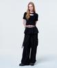 2113 STUDIO Cross Cut Crop Black