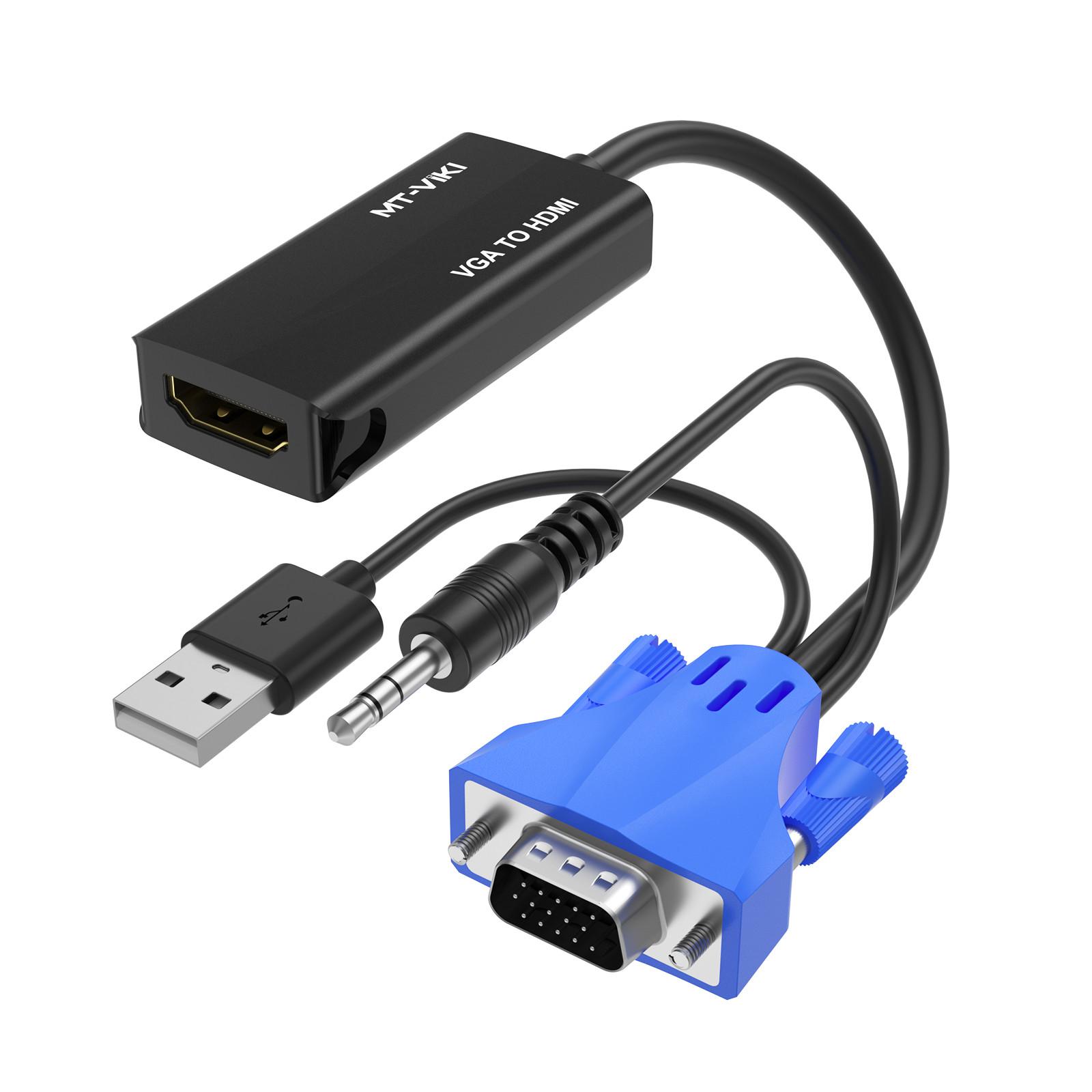 

VGA+AUDIO to HDMI Adapter 1920*1080 60Hz HD Converter For HDTV PC Laptop