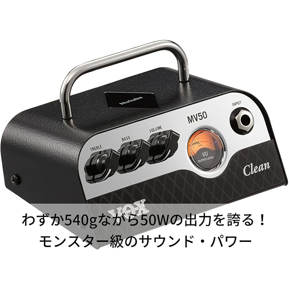 Vox Nutube Equipped Ultra-compact Head Amplifier for Guitars, MV50 Clean, Surprisingly Lightweigh...