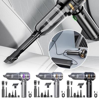 Tragbarer Auto-Staubsauger Hohe Leistung Handstaubsauger Kabellos Bürstenloser Motor Reinigungsmaschine Leistungsstarker Luftstaubwedel für Haushaltsgeräte D3E4