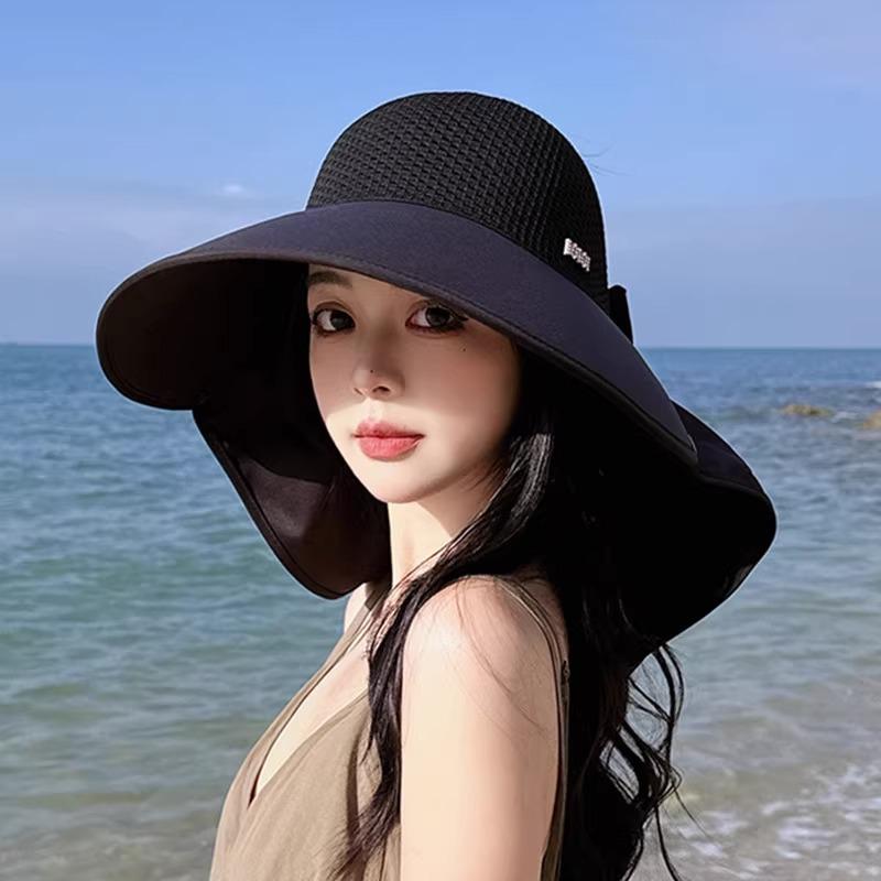 Sunscreen Hat Women's Summer Eaves Cycling Can't Blow Over Hat UV Protection Sun Hat Shawl Neck Protection Sun Hat