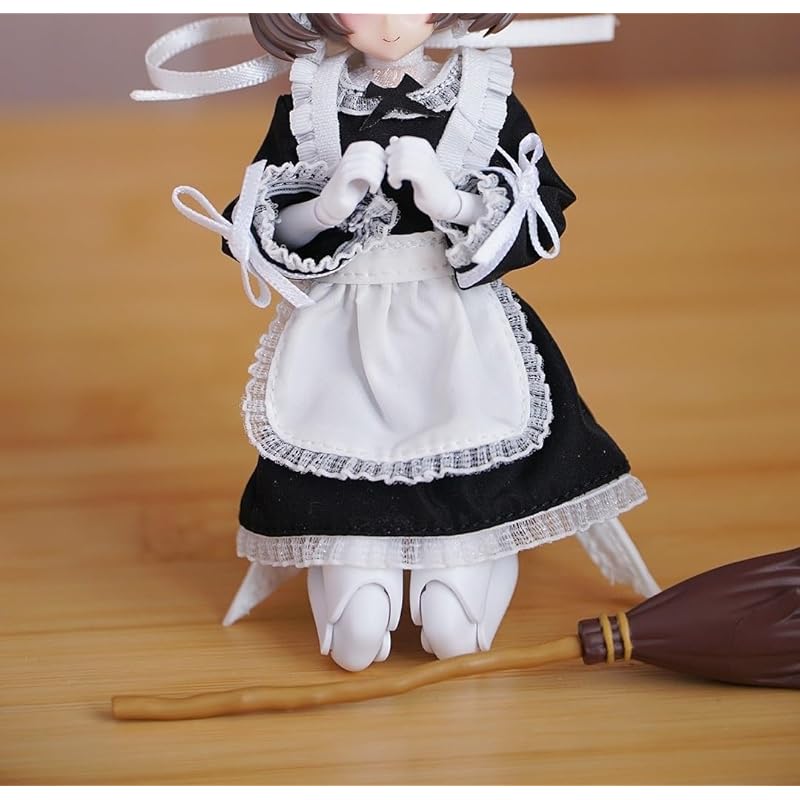 

[TOYBARJAPAN] Масштаб 1/12 для екшн-фігурок CJWK Сексуальна красива старшокласниця JK чорно-білий костюм покоївки (не включає тіло, голову, взуття та