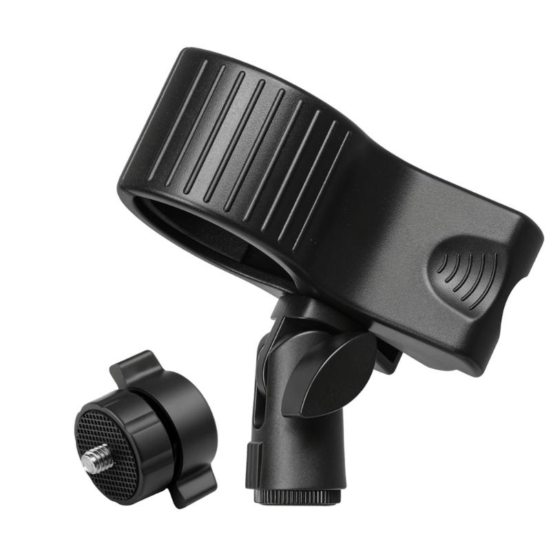 Microphones Stand Clip Adapter 1/4Inch to 5/8Inch Thread Converter Compatible for Camera Tripods Mounts Various Equipment