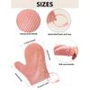 New TPU Honeycomb Exfoliating Bath Gloves Set Body Scrubber for Men Women Spa Shower Massage Mitts Easy Clean Skin Care Tool
