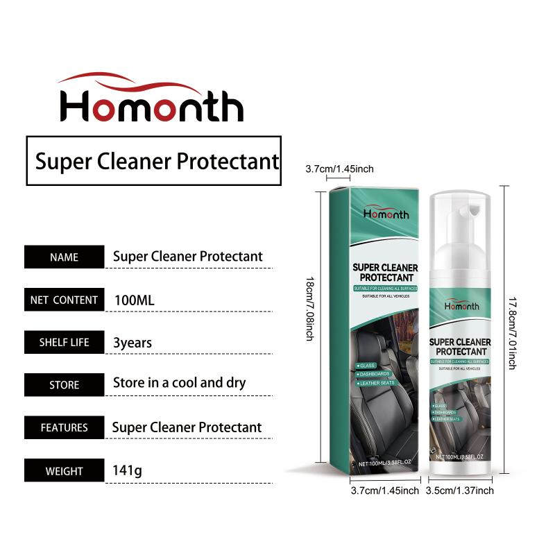 Car Cleaner Interior Multipurpose Auto Interior Cleaning Tool Interior Stain Cleaner Foam For Car Interior Leather Fabric