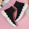Elastic Socks Shoes Slip-on Casual Sneakers Women Walking Shoes Men High-top Leisure Shoes Knitted Platform Footwear Breathable